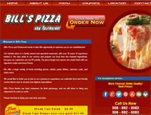 Tablet Screenshot of bills-pizza.com